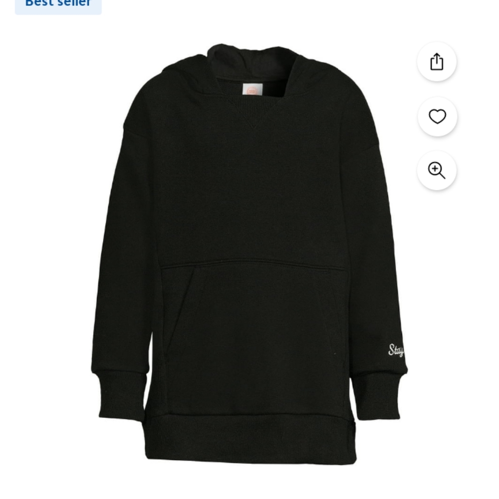 NWT black lightweight hoodie for boys size XL(14-16)